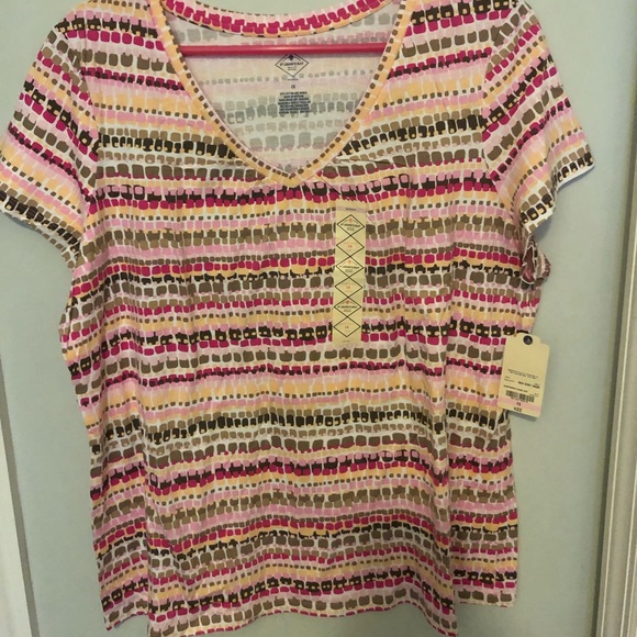 St.John’s Bay Short Sleeved Blouse - Picture 1 of 3